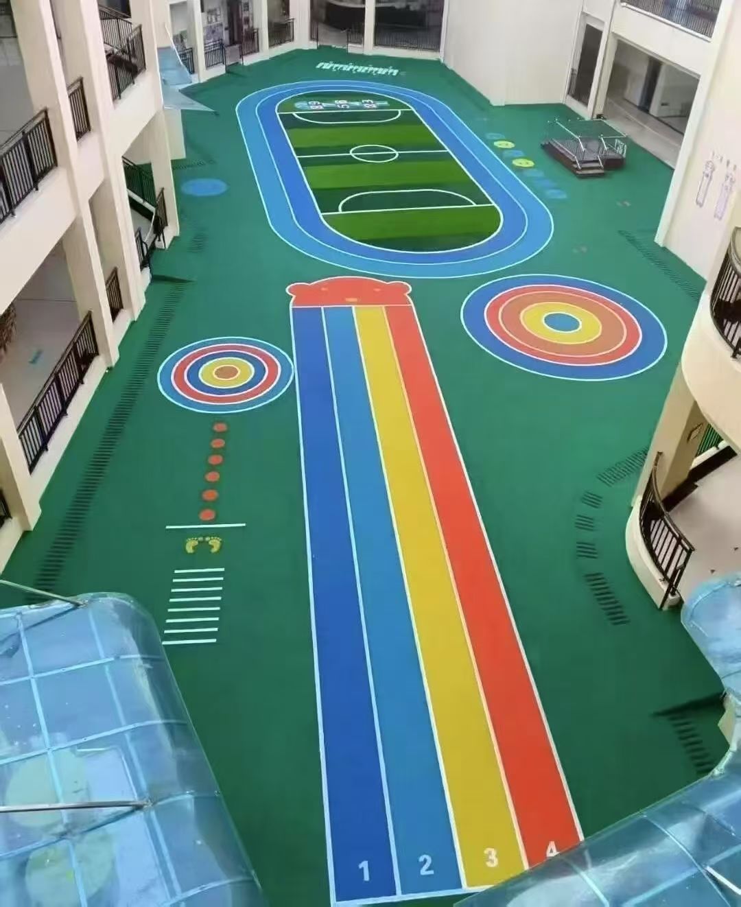 池州市幼儿园塑胶跑道幼儿园塑胶跑道 - 厂家